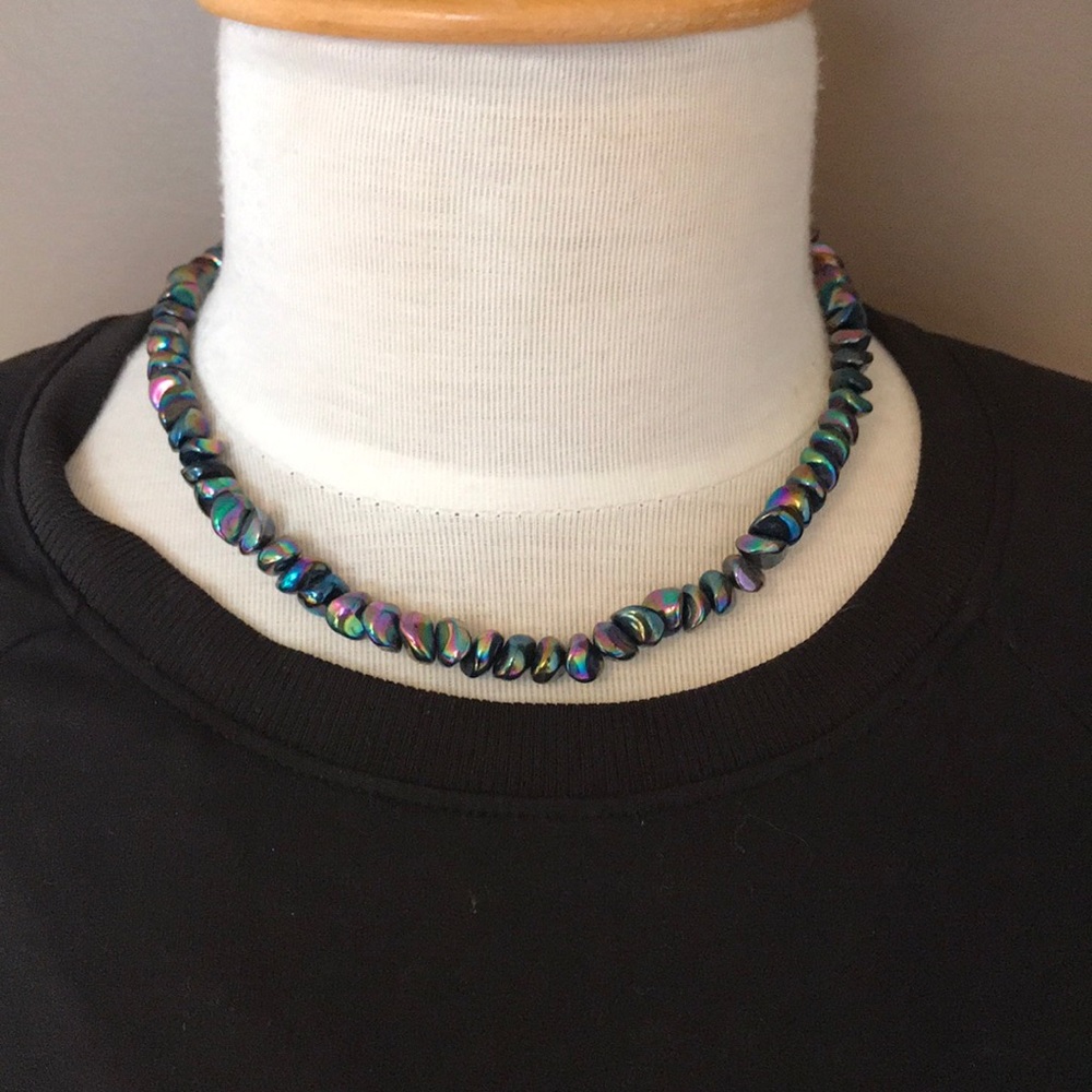 Genuine Peacock Pearls Sterling Closure